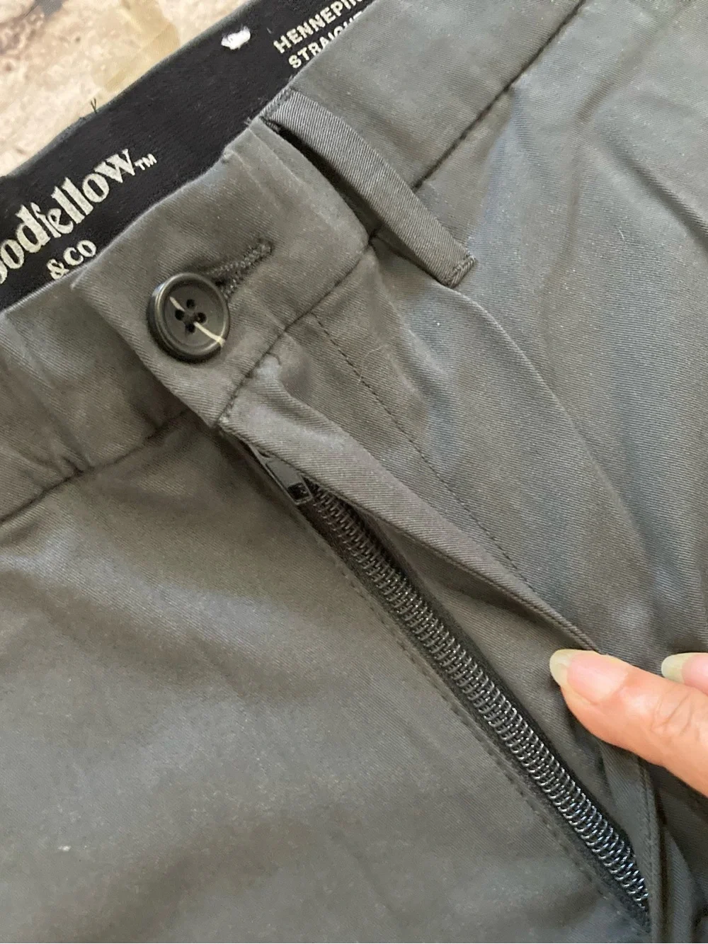 NWOT Goodfellow men’s grey Hennepin straight leg pants size 32 x 32